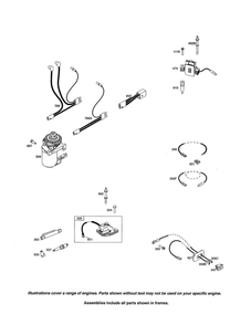Starter Motor/Armature-Magneto Diagram and Parts List for 121S00 0005-2415 Briggs and Stratton Engine
